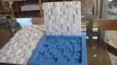 Forma em silicone para mosaico em gesso
