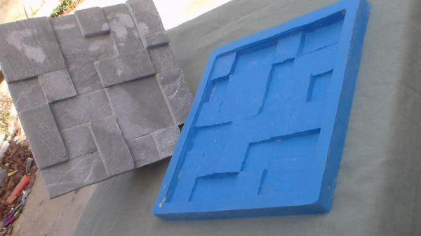 Forma de silicone para placa de revestimento estilo rustico