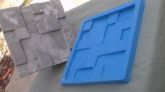 Forma de silicone para placa de revestimento estilo rustico