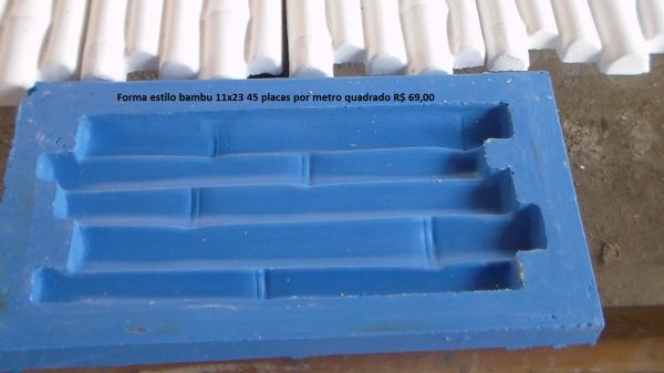 Forma de silicone para placa de revestimento estilo bambu