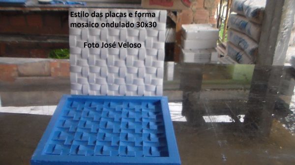 Forma para mosaico trançada 30x30